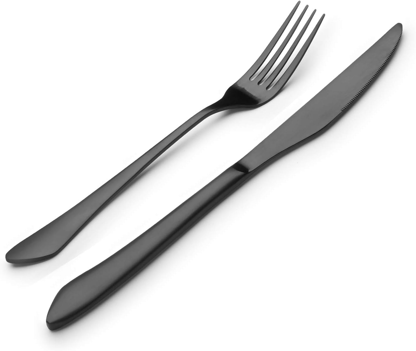 Matte Black Silverware Set